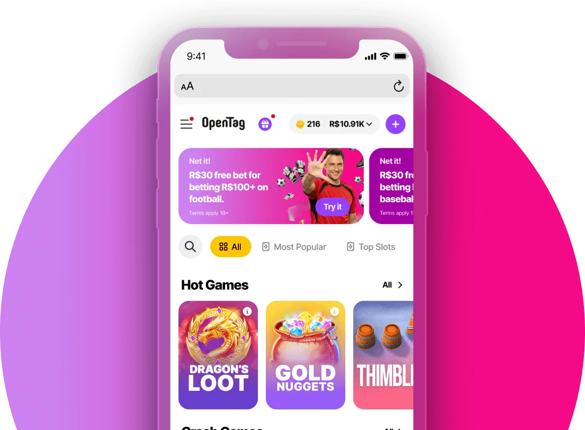 Casino lobby with categories that curate themselves